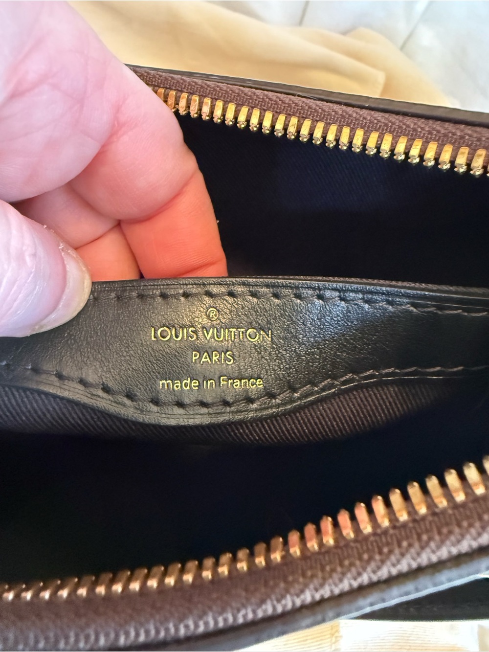 Louis Vuitton Brown Monogram Boulogne PM Shoulder Bag with Black Trim - Picture 12 of 16